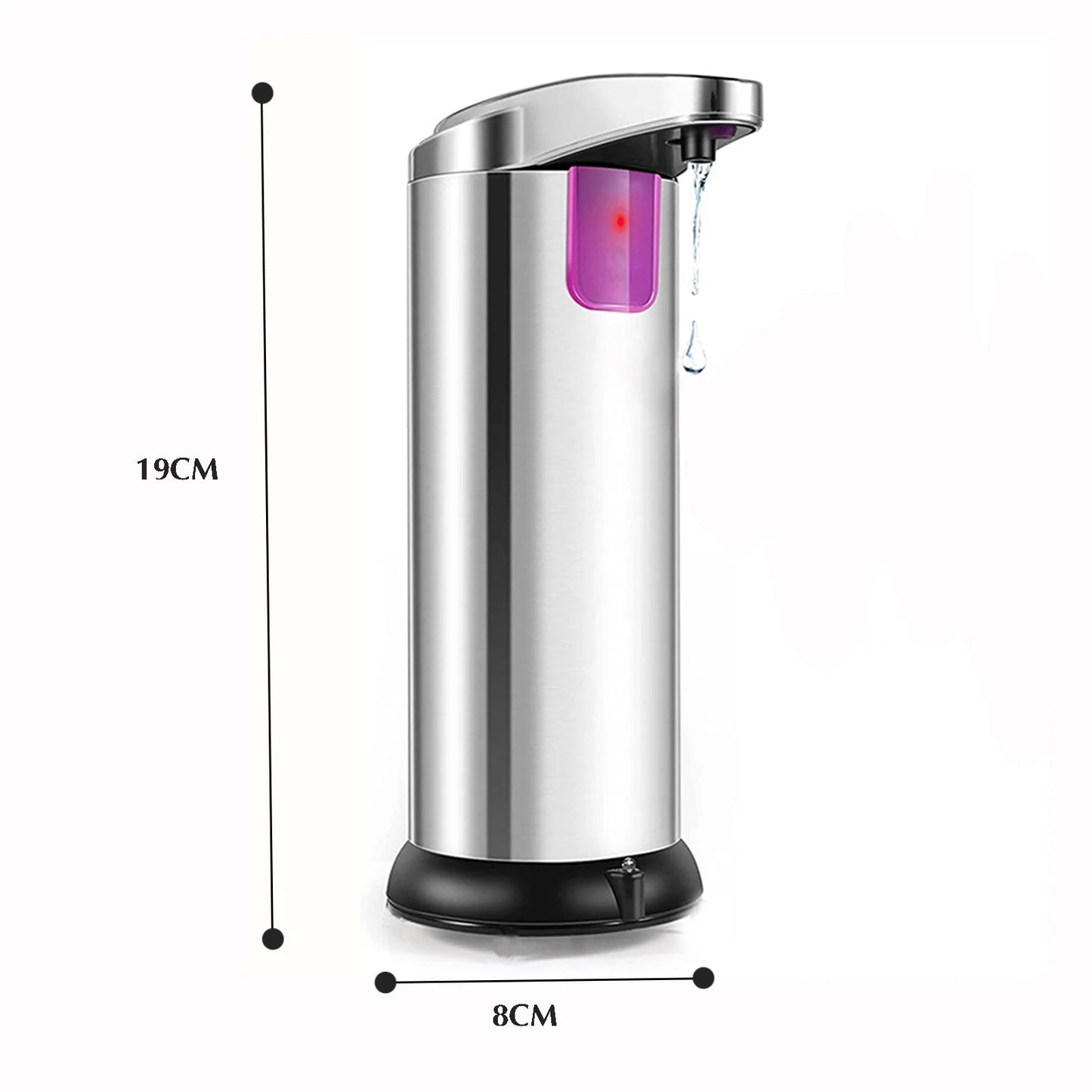 Touchless Automatic Soap Dispenser,Hands Free Dish Soap Dispenser Kitchen Bathroom,Stainless Steel Infrared Sensor Auto Liquid Dispenser