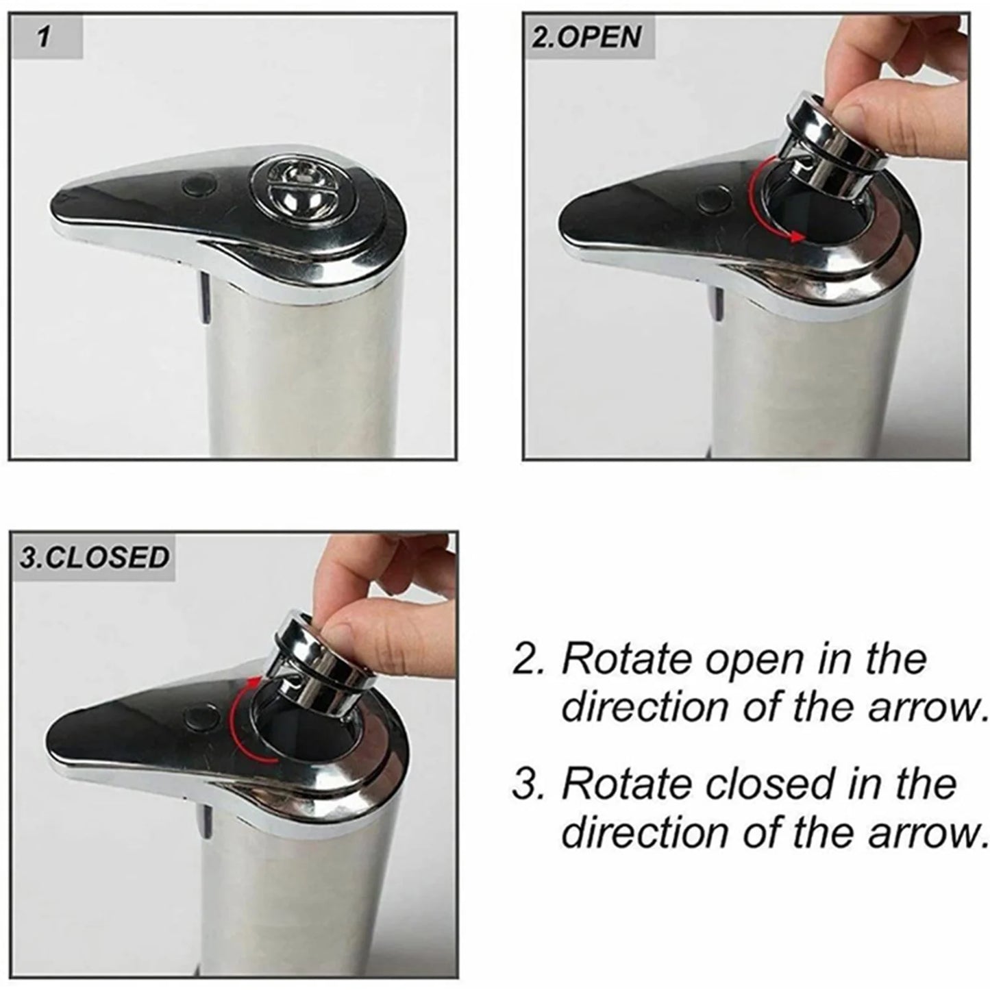 Touchless Automatic Soap Dispenser,Hands Free Dish Soap Dispenser Kitchen Bathroom,Stainless Steel Infrared Sensor Auto Liquid Dispenser