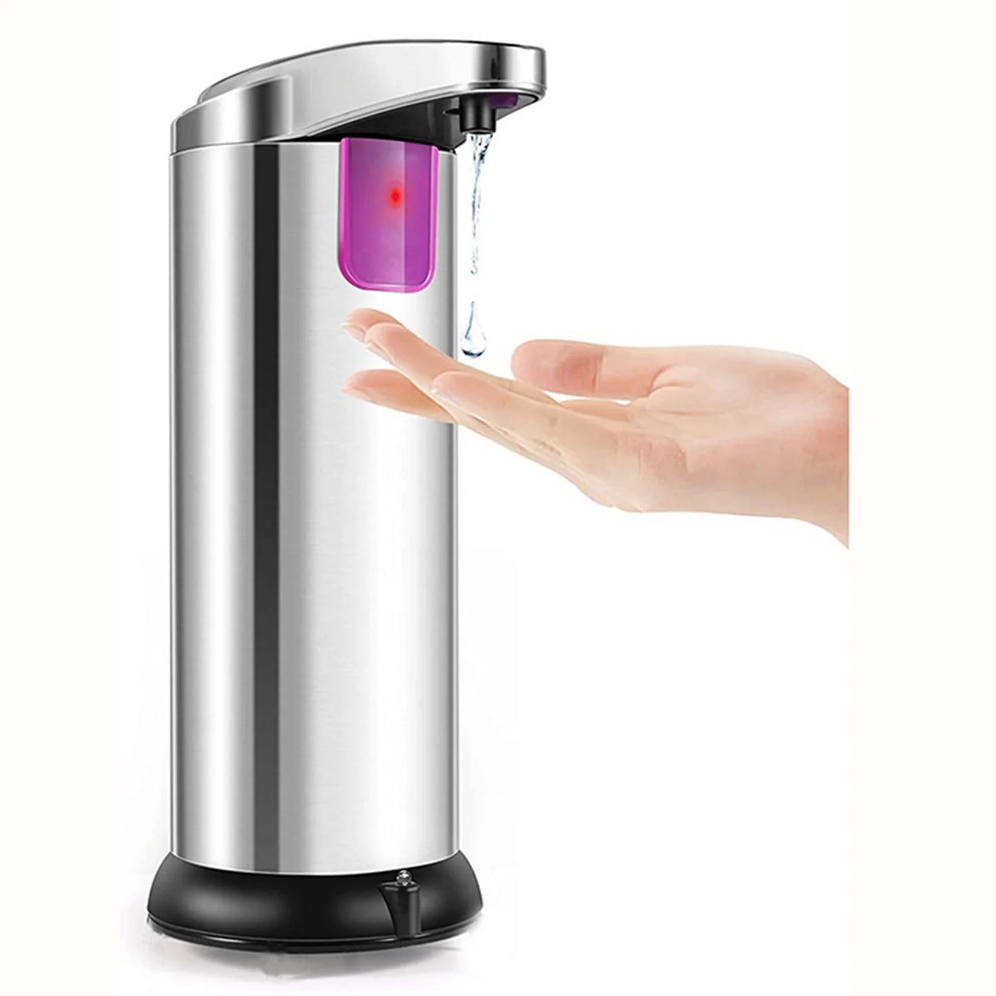 Touchless Automatic Soap Dispenser,Hands Free Dish Soap Dispenser Kitchen Bathroom,Stainless Steel Infrared Sensor Auto Liquid Dispenser